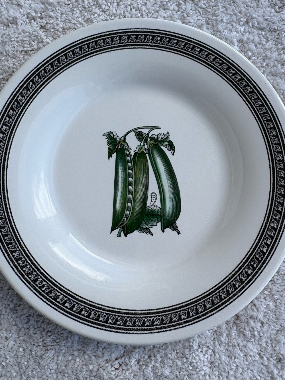 Pfaltzgraff Farmers Market Vintage Salad Plate Green Pea Pod